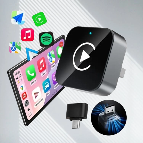 2 w1 bezprzewodowy CarPlay Android Auto Adapter USB Dongle Smart Mini Box